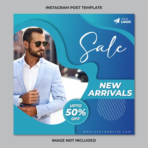 Modern fashion social media Instagram post template