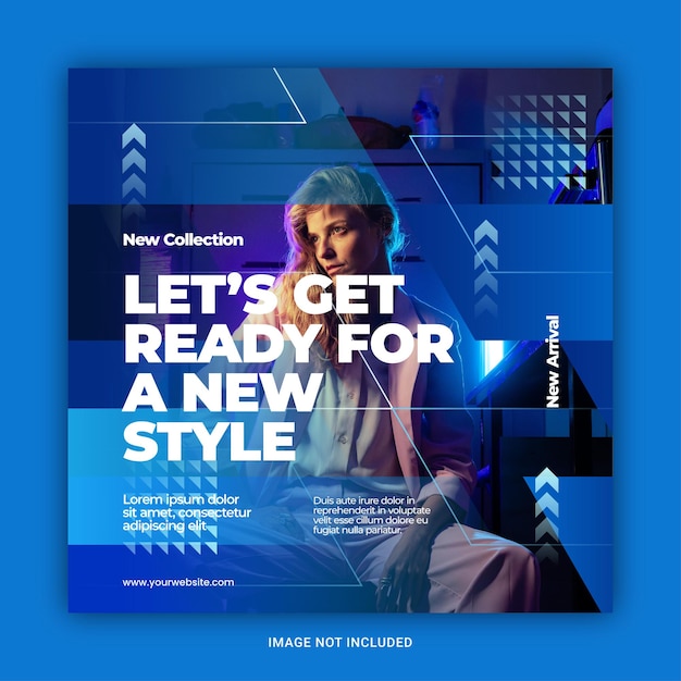 Modern fashion social media and instagram post templates