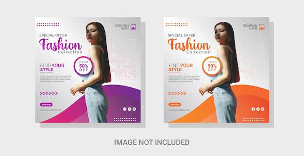 Modern Fashion Social Media Post Template