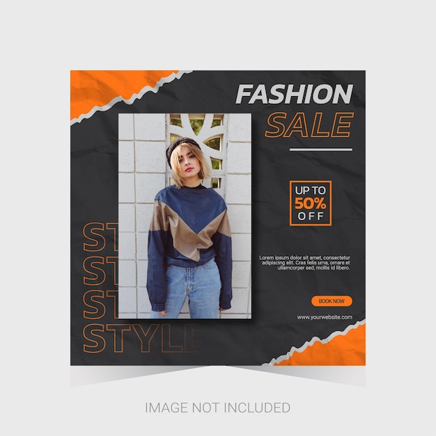 Modern fashion social media template