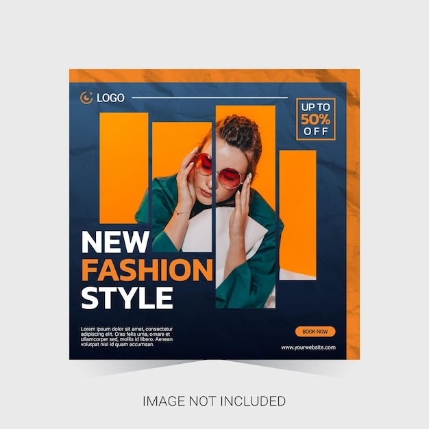 Modern fashion social media template