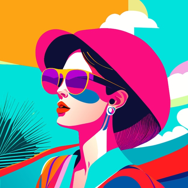 Vector modern fashion vector illustration