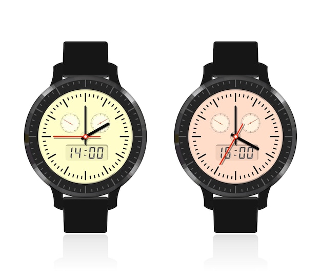 Vector modern and fashionable watch