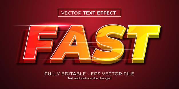 Modern fast text style effect