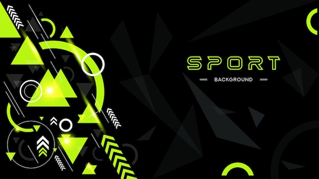 Modern fierce and dynamic background. sports concept. shining green color. combination of abstract