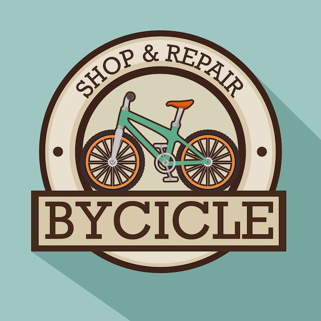 Modern fietswinkellogo