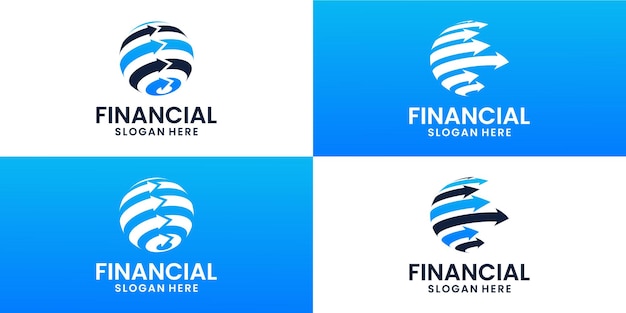 Modern financial logo design ideas