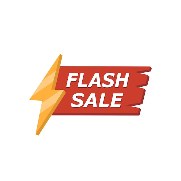 Modern flash sale shopping vector