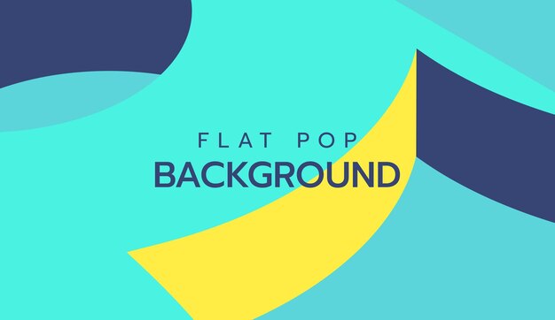 Modern flat colorful pop art background slide presentation abstract background