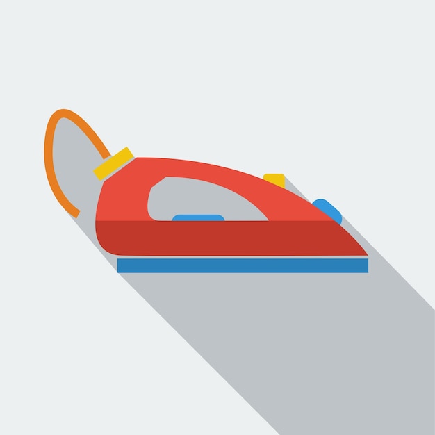 Vector modern flat design concept icon iron for ironing vector illustration