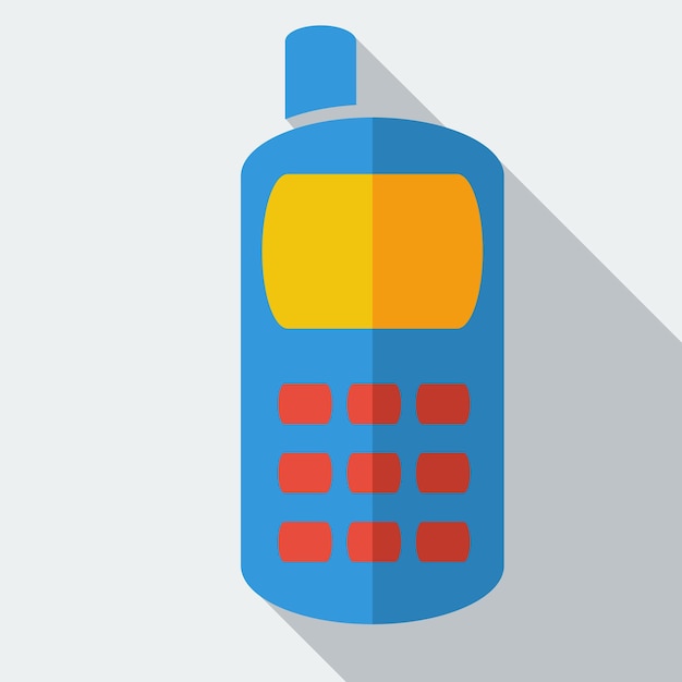 Modern flat design concept icon smart phone Vector illustration