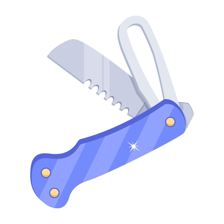 Vector modern flat design of knife