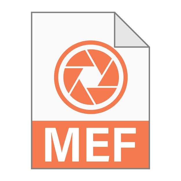 ウェブ用mefファイルアイコンのモダンなフラットデザインシンプルなスタイル