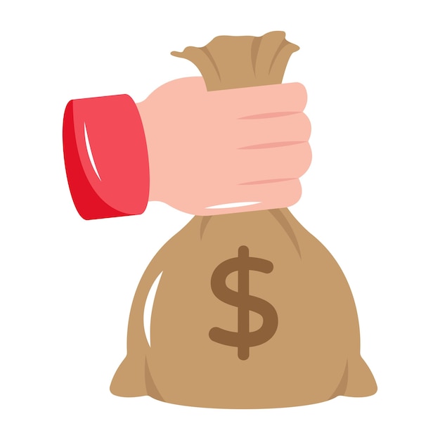 Modern flat icon design of savings