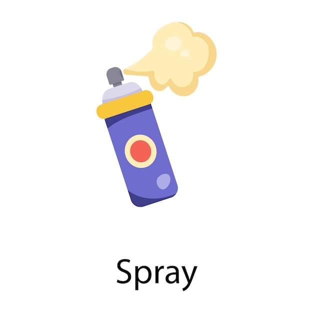 Modern flat icon of spray