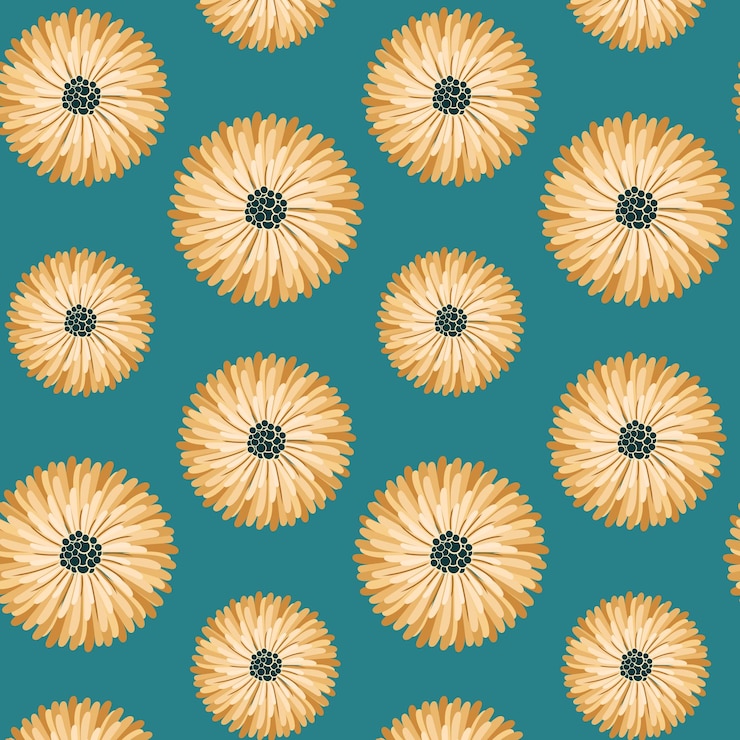 Vector modern floral design flat vector 