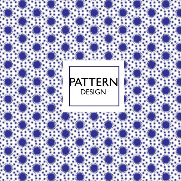 Modern floral pattern design