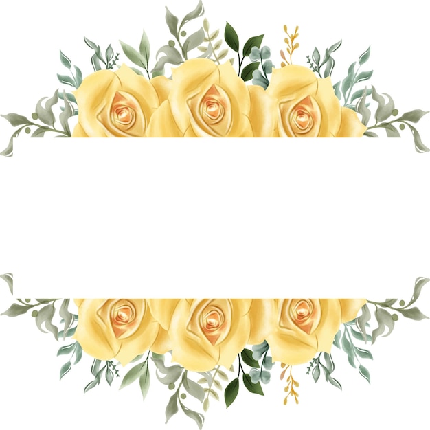 Vector modern floral roseshaped wedding template for trendy events