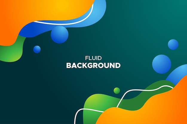 Modern Fluid Background Vector Design