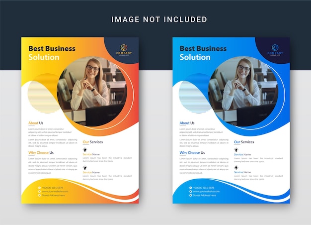 Modern flyer design template or business flyer design