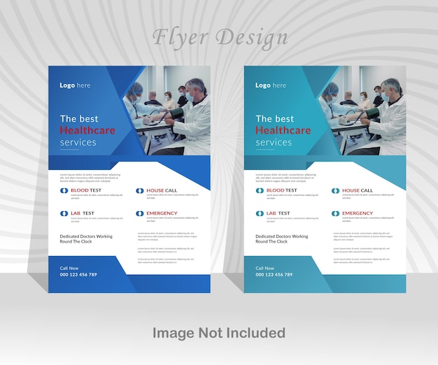 Modern flyer design and template