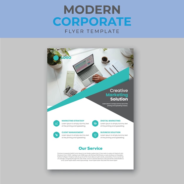 Modern flyer design.