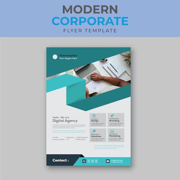 Modern flyer design.