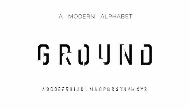 Modern font creative modern alphabet fonts