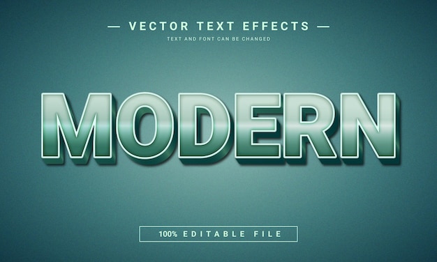 Modern font effect design