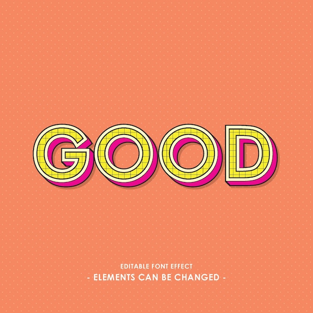 Modern font effect 