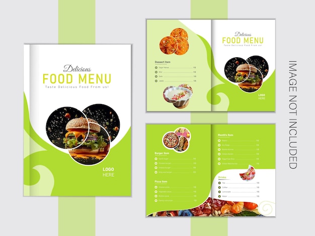 Modern food brochure design