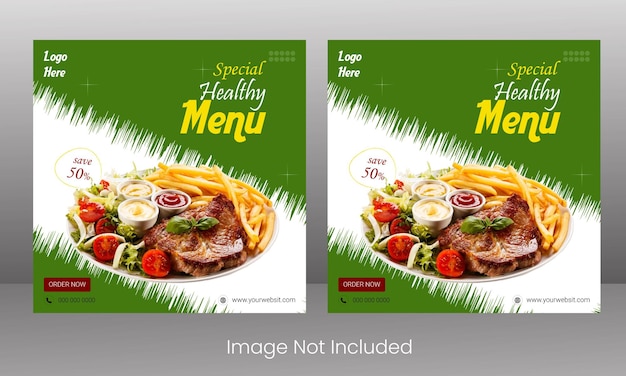 Vector modern food design template