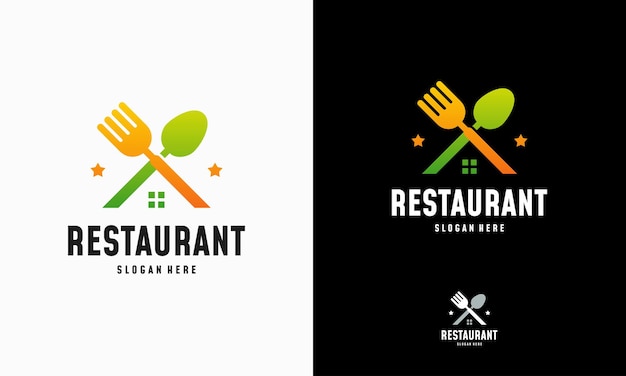 Il logo di modern food house progetta il vettore di concetto, l'icona del simbolo del logo del ristorante