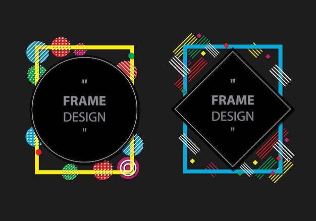 Vector modern frame