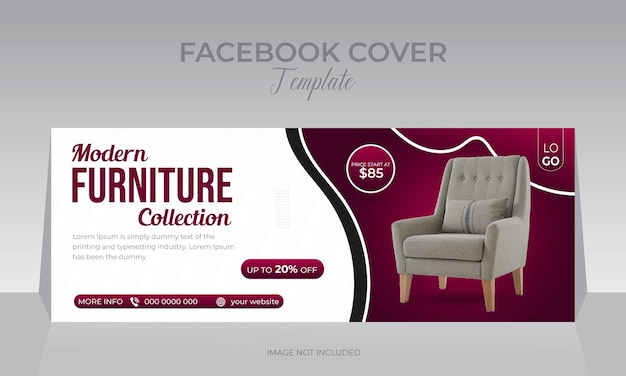 Modern Furniture collection sale post social media web banner template design