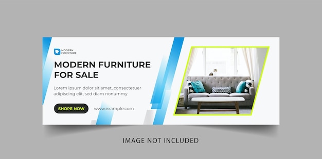 Modern furniture facebook cover design