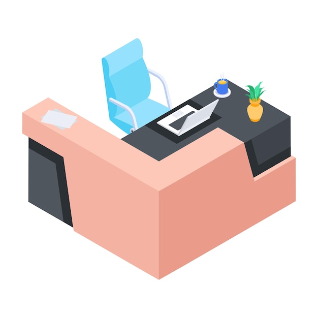 Vector modern furniture isometric icon