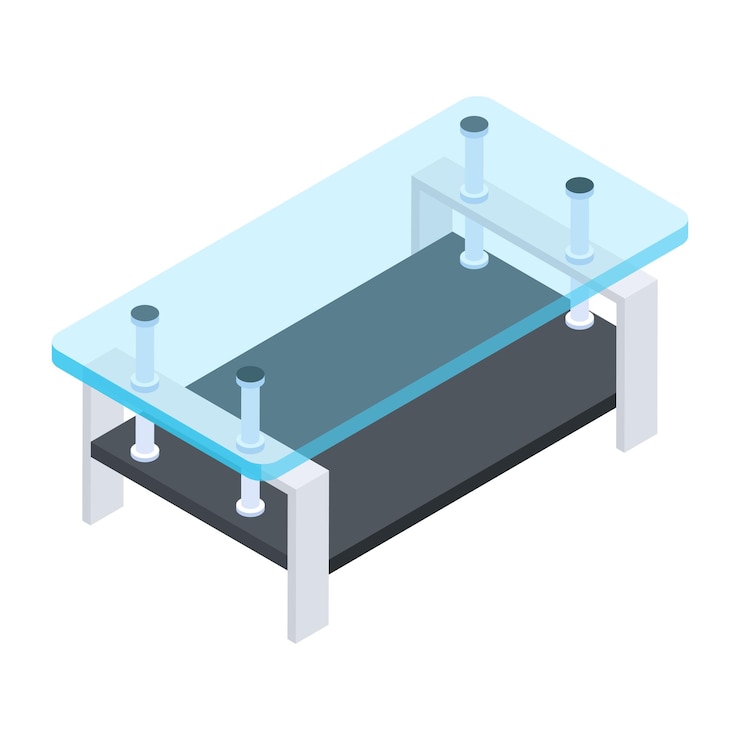 Vector modern furniture isometric icon