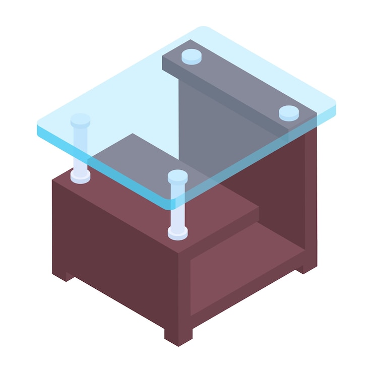 Vector modern furniture isometric icon