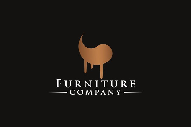 Vector modern furniture logo