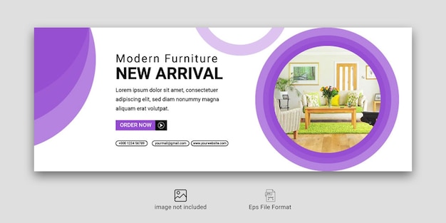 Modern furniture sale instagram post and social media template