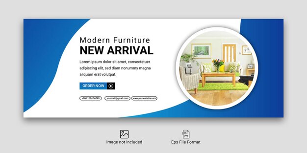 Modern furniture sale instagram post and social media template