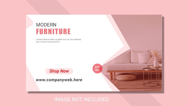 Modern furniture sale instagram post template