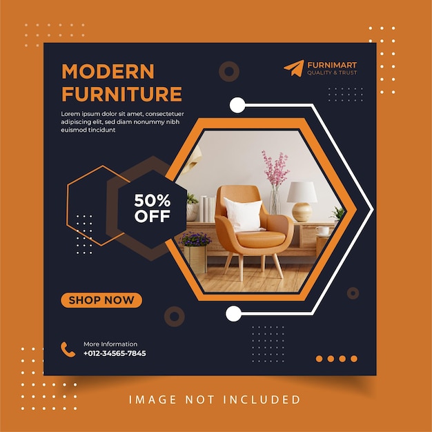 Modern furniture Social Media Instagram Post