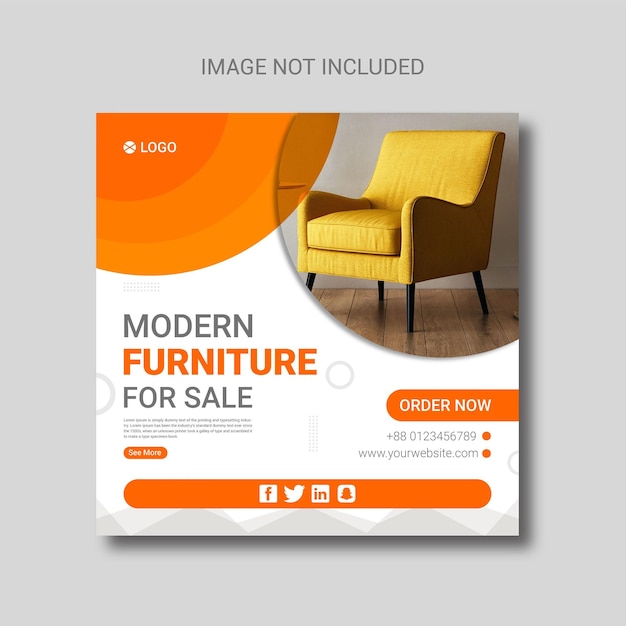 Modern Furniture Social Media Post Template