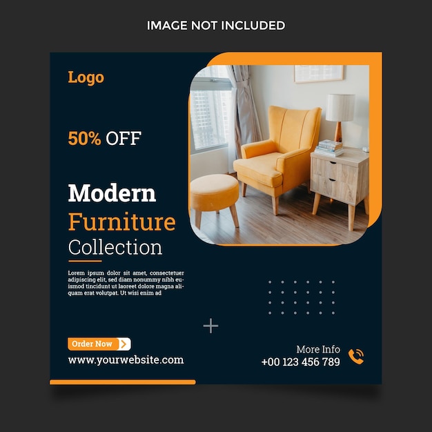 Modern Furniture social media post template