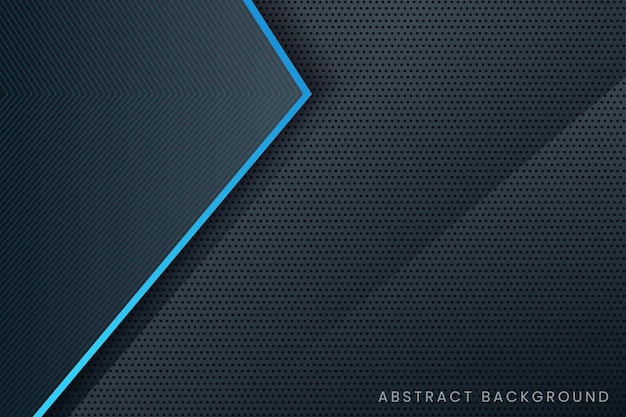 Modern futuristic black dark grey technology background with shiny blue line