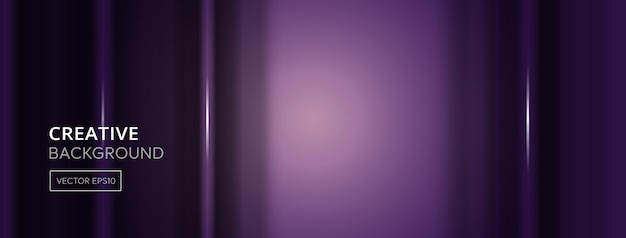 Modern futuristic dark purple gradient abstract banner background with vertical glowing light