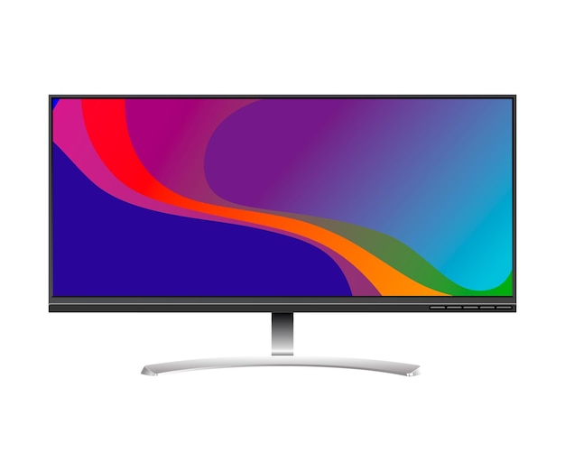 Vector modern gaming monitor