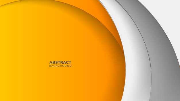 Modern geometric background. Orange elements with fluid gradient. Dynamic shapes composition